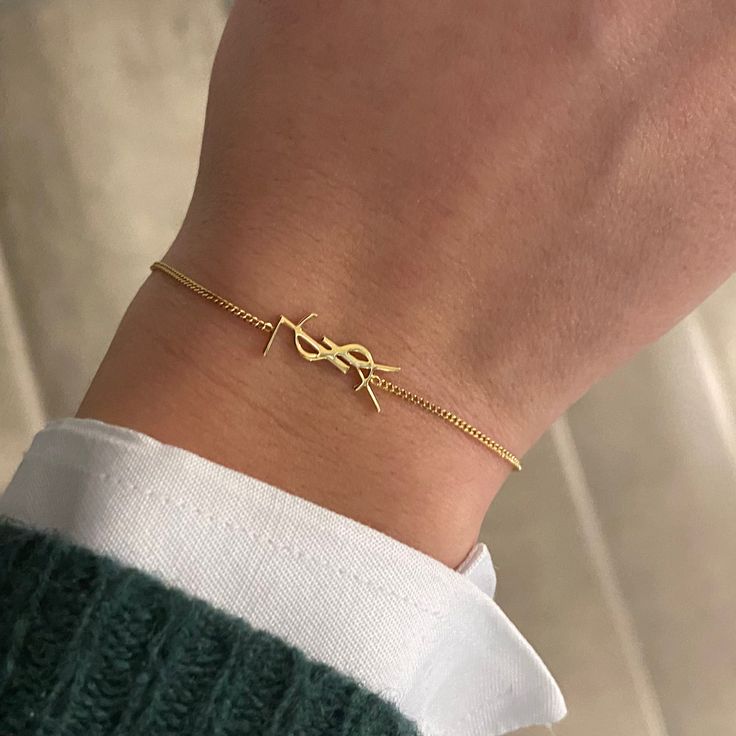 "YSL" Statement Bracelet