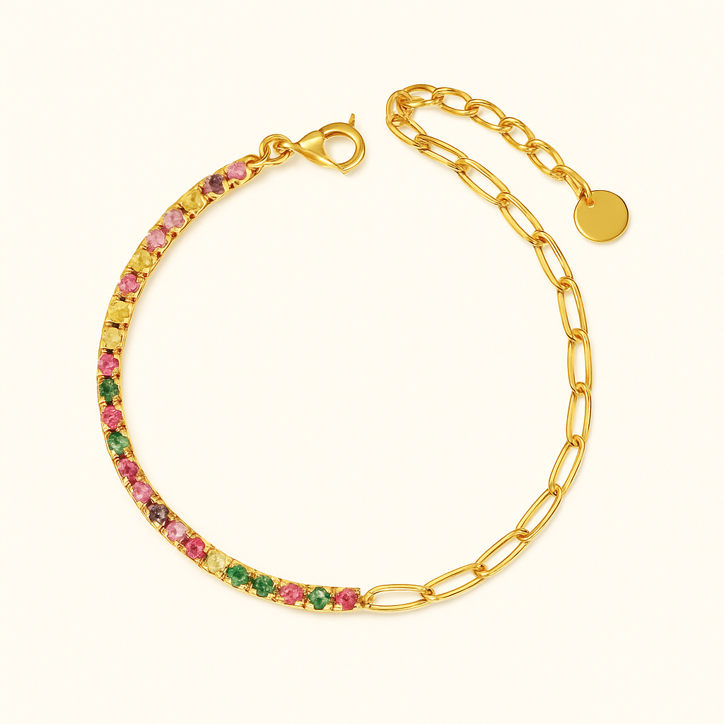 FAE Paperclip Tennis Bracelet