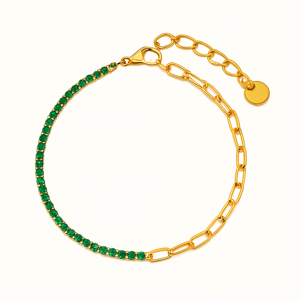 FAE Paperclip Tennis Bracelet