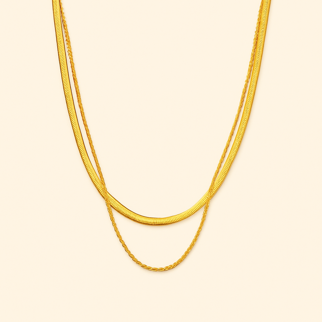 HAILEY Gelaagde Gouden Ketting