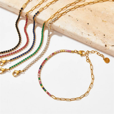 FAE Paperclip Tennis Bracelet