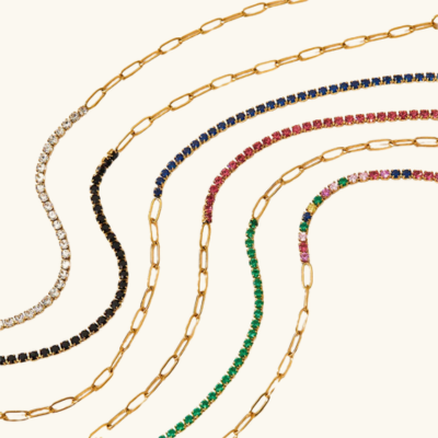 FAE Paperclip Tennis Bracelet