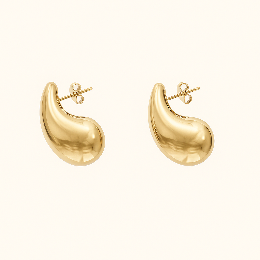 ELLA Waterdruppel Oorbellen | Goud