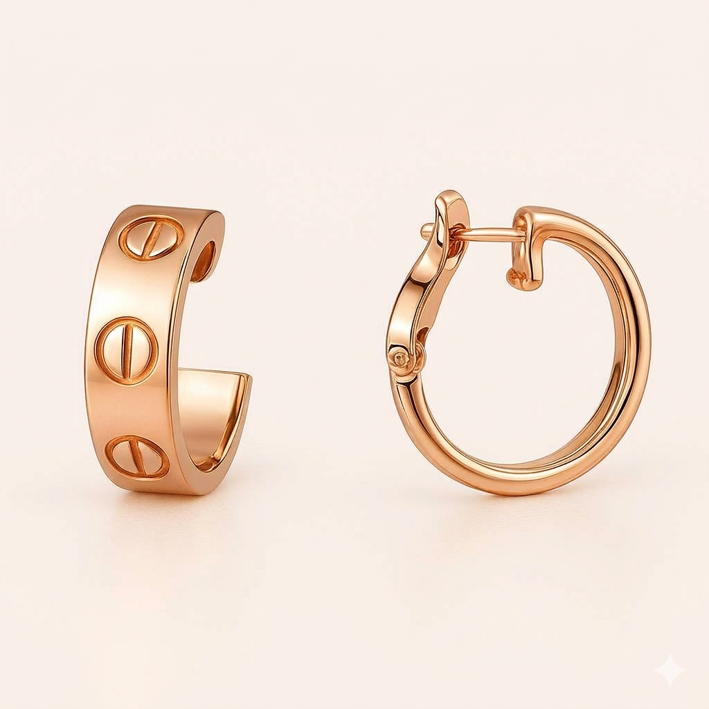 Elise Half Hoop Earrings