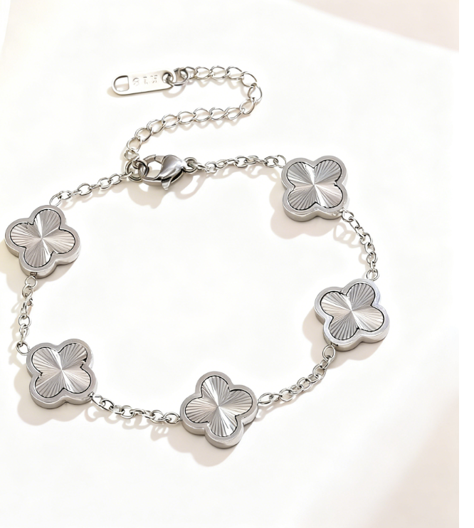 clover Silver Bracelet