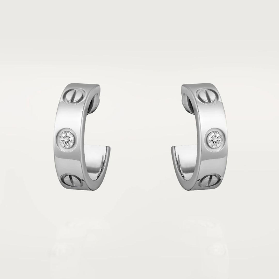 LOVE Earrings with Zircon