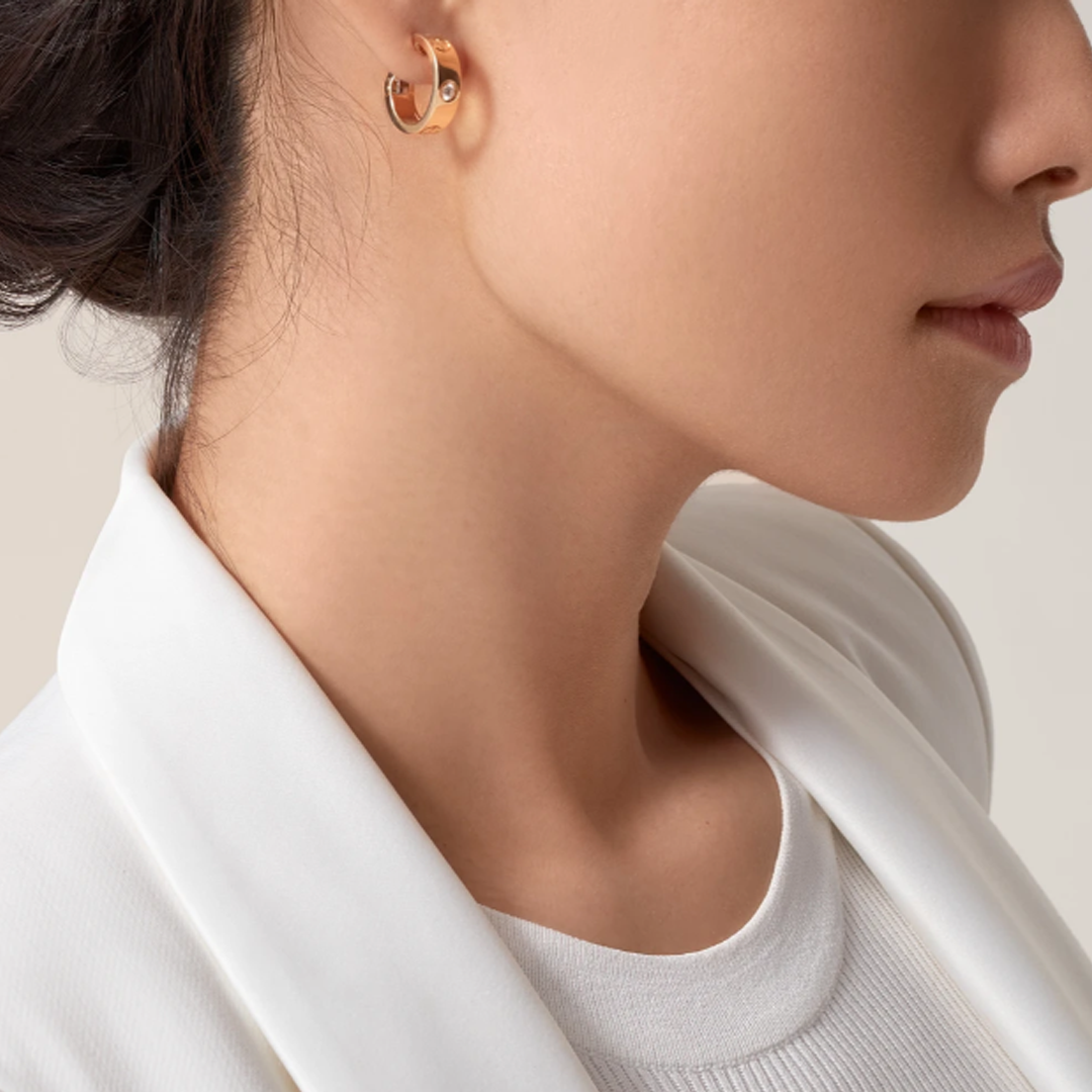 LOVE Earrings with Zircon