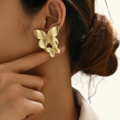BUTTERFLY Golden Earrings