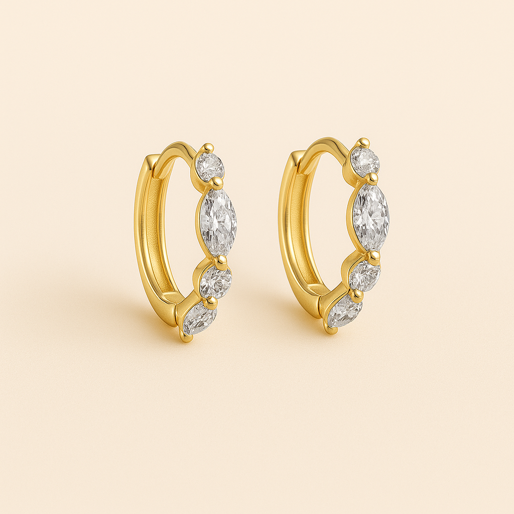 GEORGIA Hoops with Zirconia