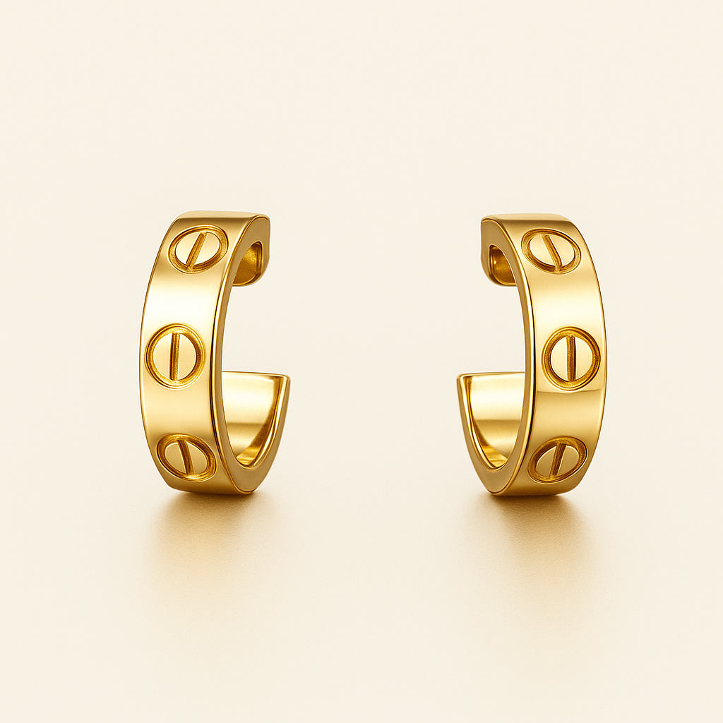 LOVE Golden Earrings