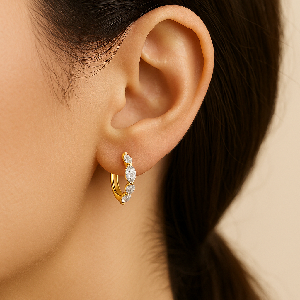 GEORGIA Hoops with Zirconia