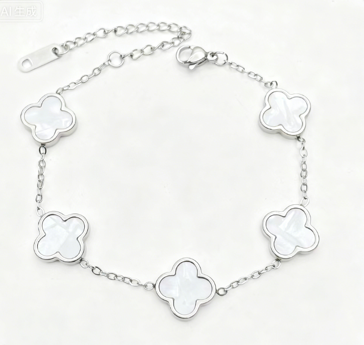 clover Silver Bracelet