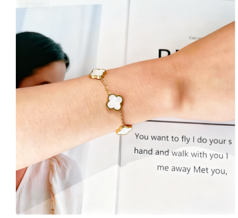 clover Silver Bracelet