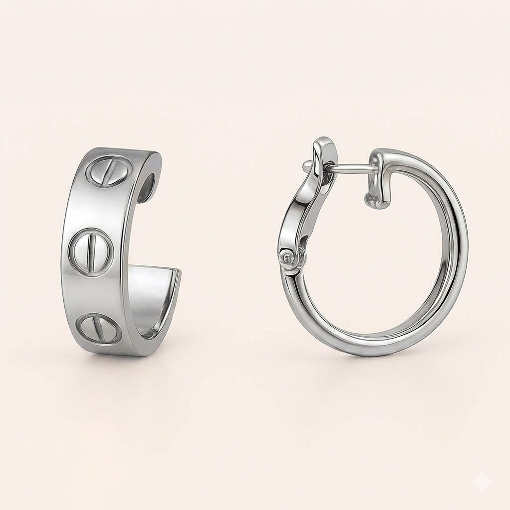 Elise Half Hoop Earrings